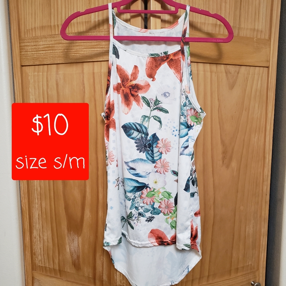Floral long tank